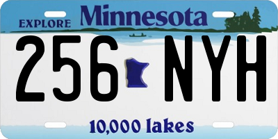 MN license plate 256NYH