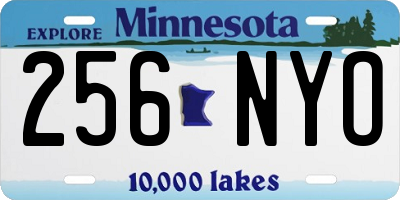 MN license plate 256NYO