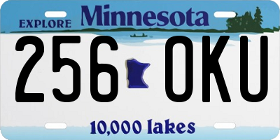 MN license plate 256OKU
