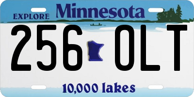 MN license plate 256OLT