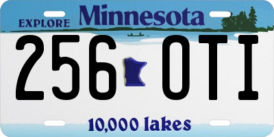MN license plate 256OTI