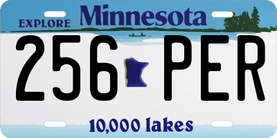 MN license plate 256PER