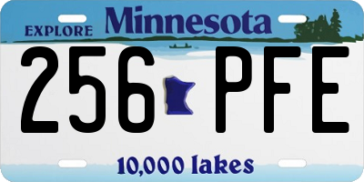 MN license plate 256PFE