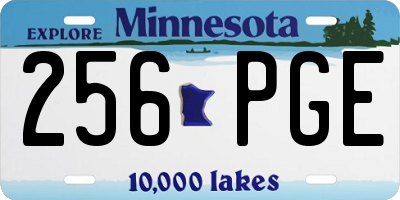 MN license plate 256PGE