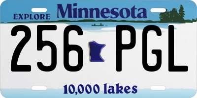 MN license plate 256PGL