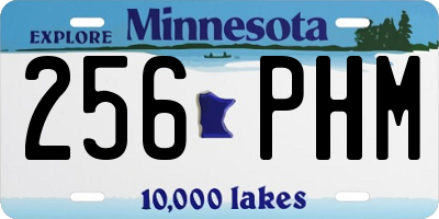 MN license plate 256PHM