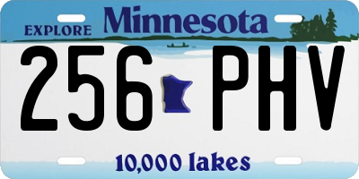 MN license plate 256PHV