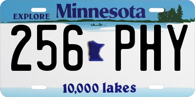 MN license plate 256PHY