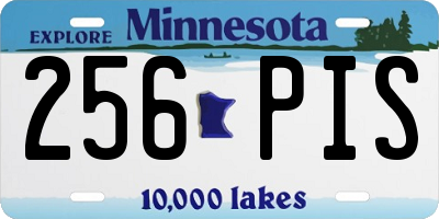 MN license plate 256PIS