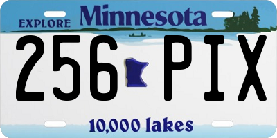 MN license plate 256PIX
