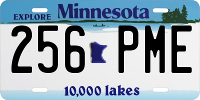 MN license plate 256PME