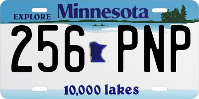MN license plate 256PNP