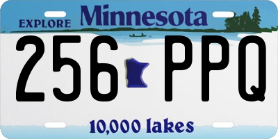 MN license plate 256PPQ