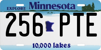 MN license plate 256PTE