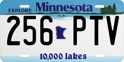 MN license plate 256PTV