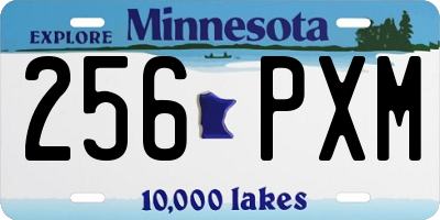 MN license plate 256PXM