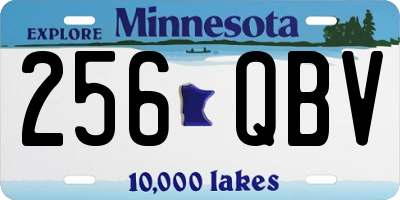 MN license plate 256QBV