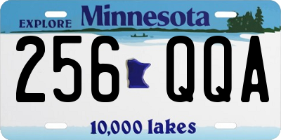 MN license plate 256QQA