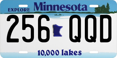 MN license plate 256QQD