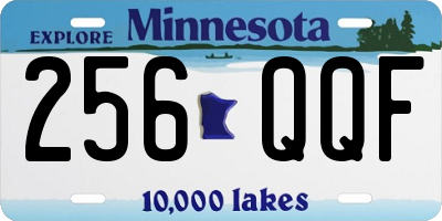 MN license plate 256QQF