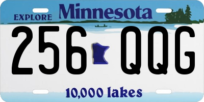 MN license plate 256QQG