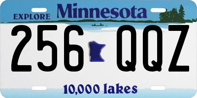 MN license plate 256QQZ