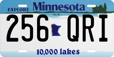 MN license plate 256QRI