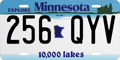 MN license plate 256QYV