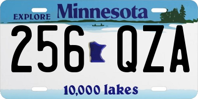 MN license plate 256QZA