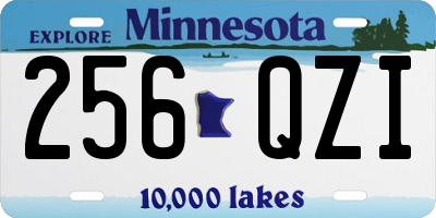 MN license plate 256QZI