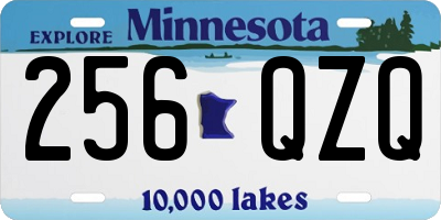 MN license plate 256QZQ