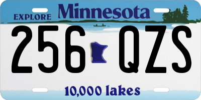 MN license plate 256QZS