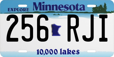 MN license plate 256RJI