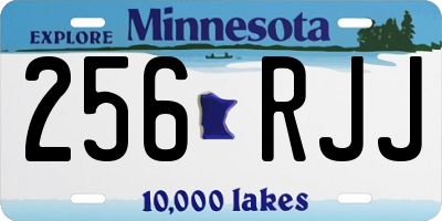 MN license plate 256RJJ