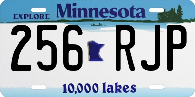 MN license plate 256RJP