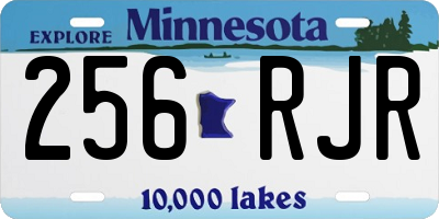 MN license plate 256RJR