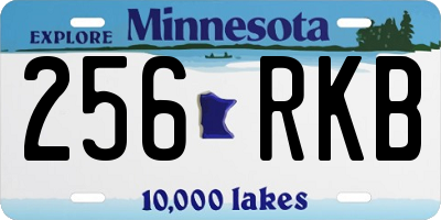 MN license plate 256RKB