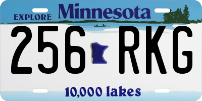 MN license plate 256RKG