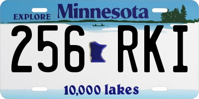 MN license plate 256RKI