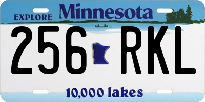 MN license plate 256RKL