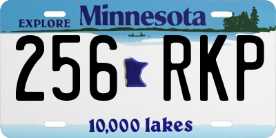 MN license plate 256RKP