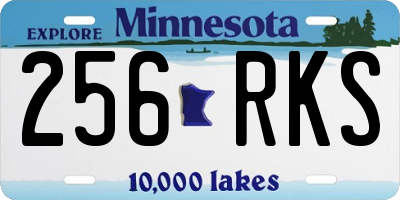 MN license plate 256RKS