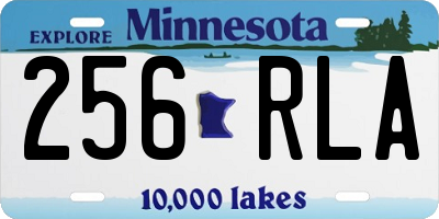 MN license plate 256RLA