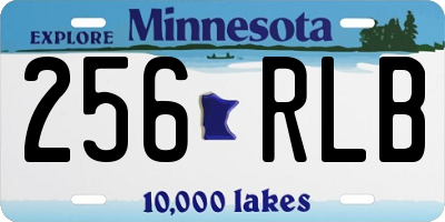 MN license plate 256RLB