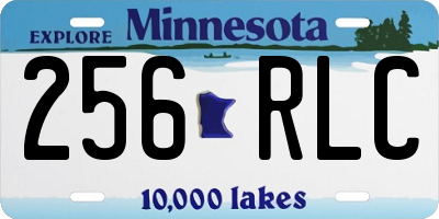 MN license plate 256RLC