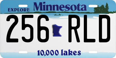MN license plate 256RLD
