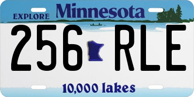 MN license plate 256RLE