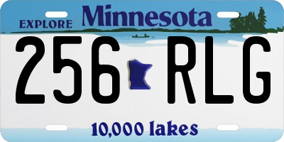 MN license plate 256RLG