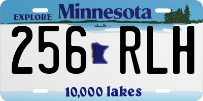 MN license plate 256RLH
