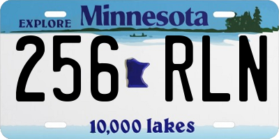 MN license plate 256RLN